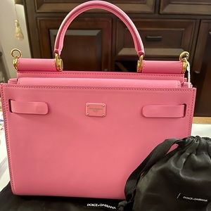 Dolce & Gabbana Small Sicily 62 Pink Ladies Tote